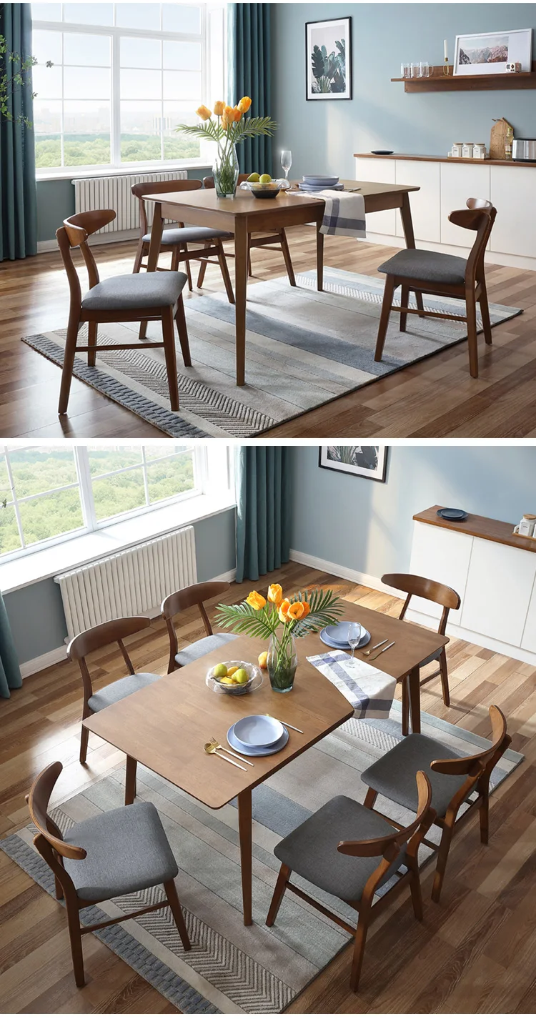 Space Saving Wooden Foldable Dining Table And Chairs Sets