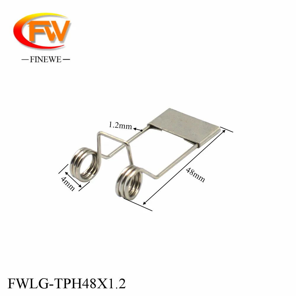 Nickel Plating 50mm Downlight Torsion Spring Spring Clip For Recessed