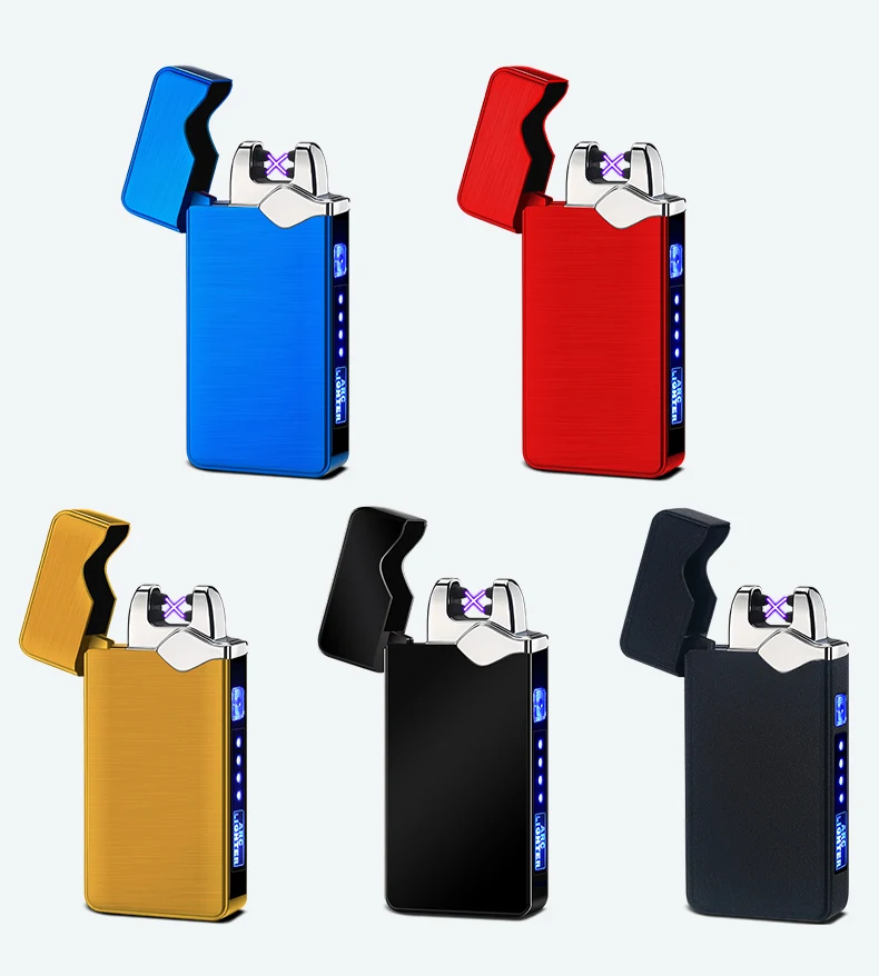 2020 New Lighters Wholesale Cheaper Electric Usb Lighter Doule Arc