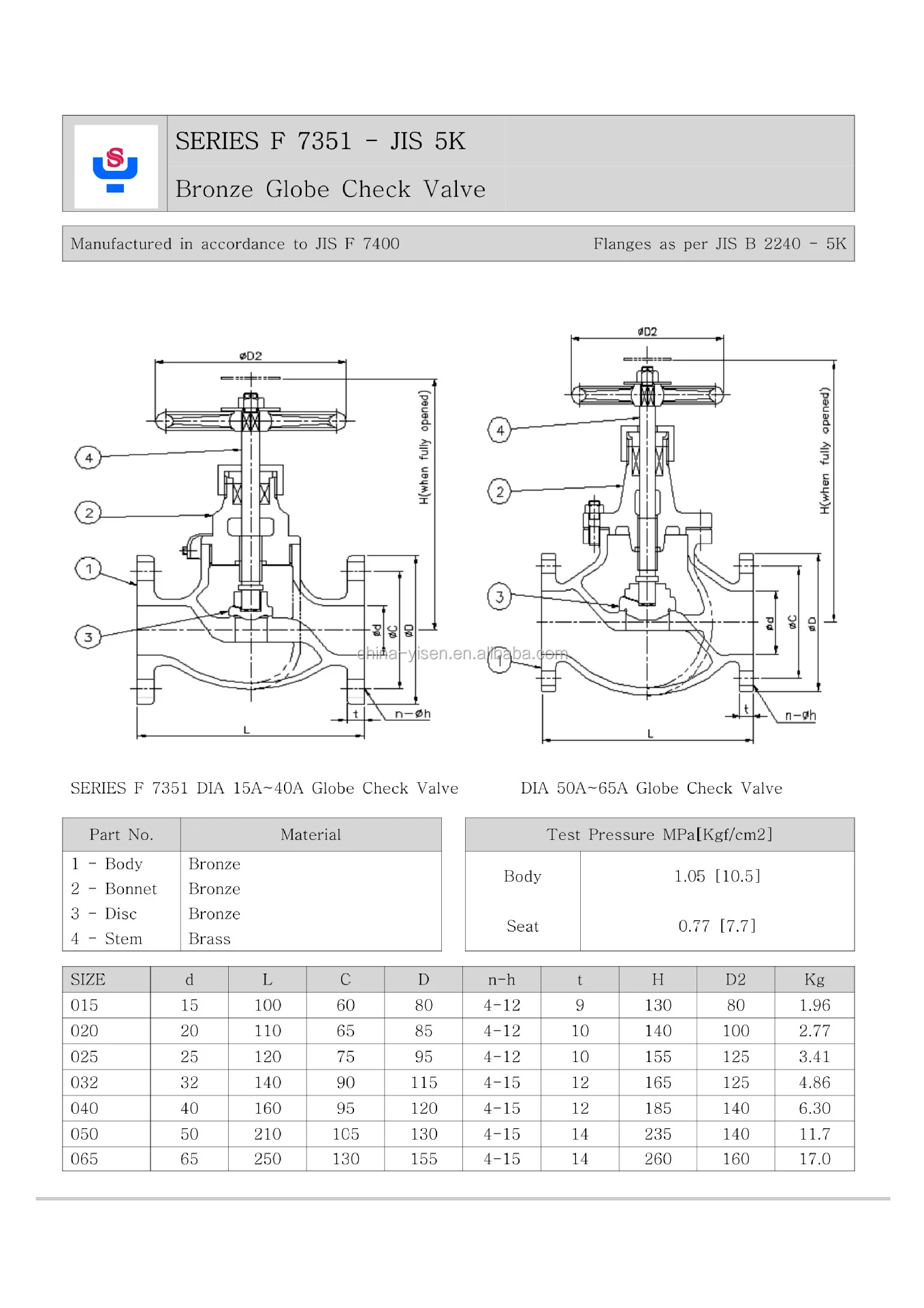 Jis Marine Angle Valve F7302 5k 32a 40a Cast Bronze - Buy Cast Bonze ...