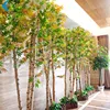 Indoor Simulation Birch Tree Autumn Maple Leaves Show Window Screen Decoration Hot Sale
