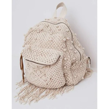 macrame school bag