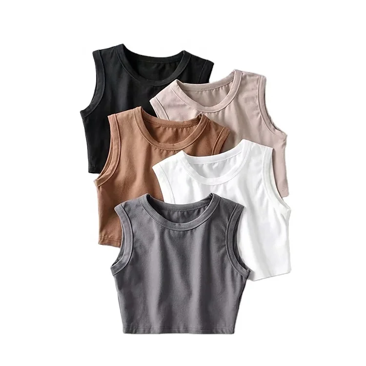 

Wholesale Blank Gym Clothing Bodybuilding Gym Fitness Tank Tops Training Workout Sports Yoga Crop Top