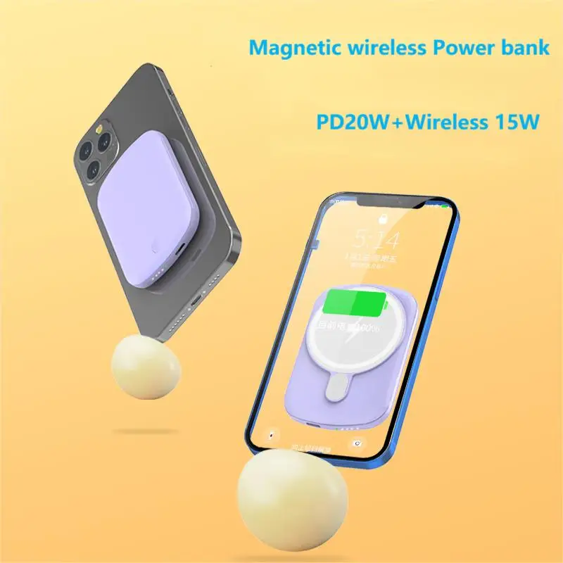 2023 Factory Pd 20w Portable Magsafing Power Bank 10000mah 15w Fast Wireless Charge