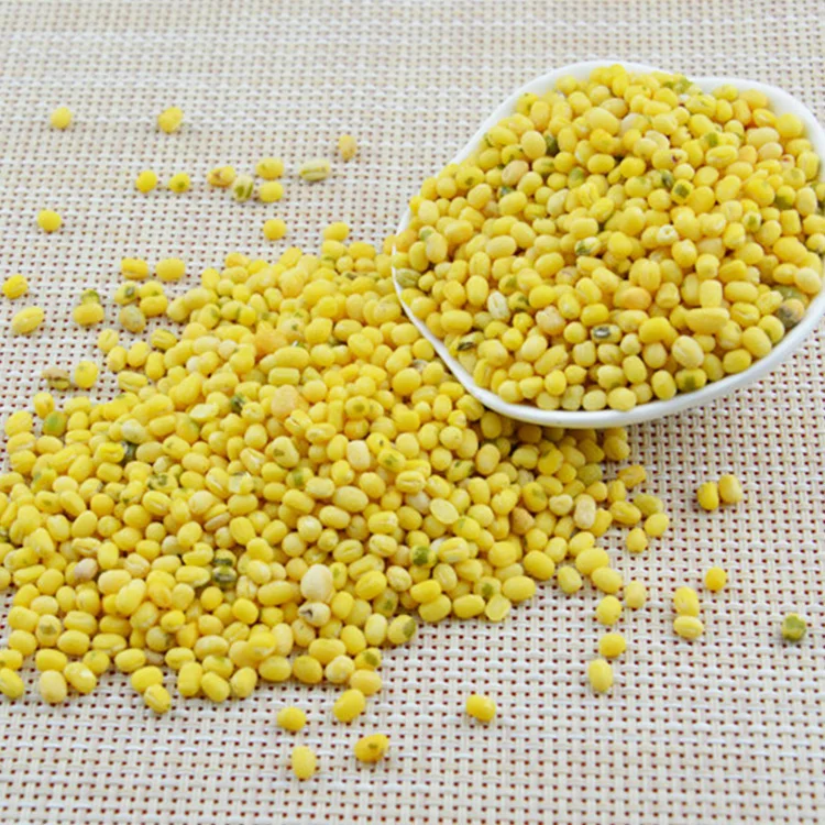 
China Small Round Skinless Split Green Mung Bean 