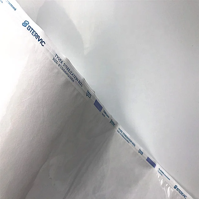 
Medical Sterilization Packaging Disposable Dental Sterilization Tyvek Pouch Roll 1073B 