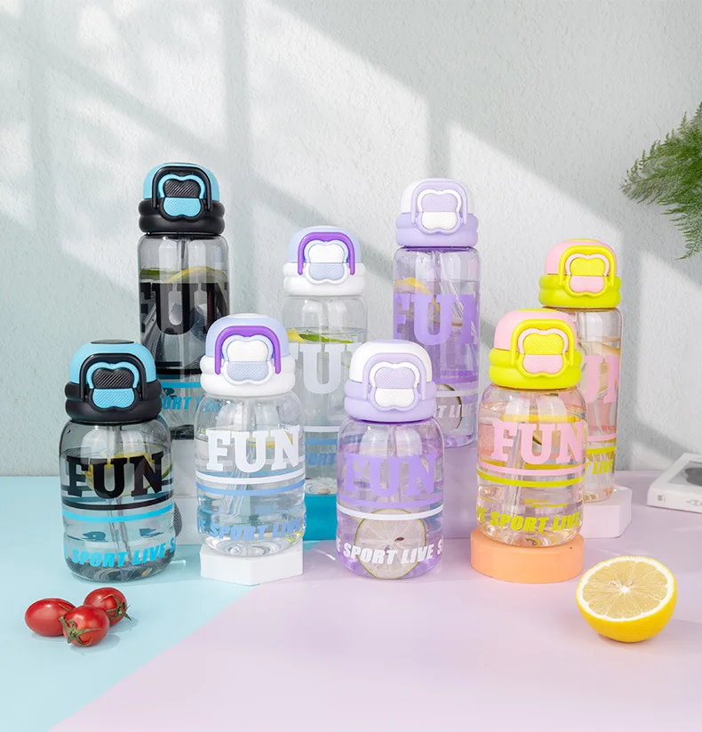 Unisex Tritan Sports Water Bottle Large Capacity Portable Gym Cup High Temperature Resistant for Camping Direct Drinking Method