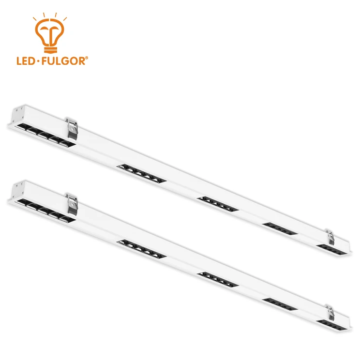 High brightness linear lighting for office warehouse school 36w smd recessed led batten light