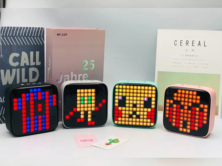 Amazon Hot Selling Divoom Tivoo LED Speaker Pixel Art DIY Box RGB Programmable 16X16 LED Bluetooth Speaker - ANKUX.COM