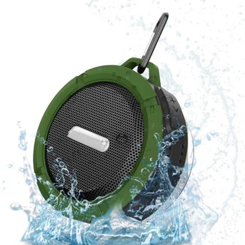 Outdoor Waterproof Wireless Speaker Mini Shower Travel bt Speaker with Loud Stereo Sound Suction Cup and Hook - ANKUX.COM