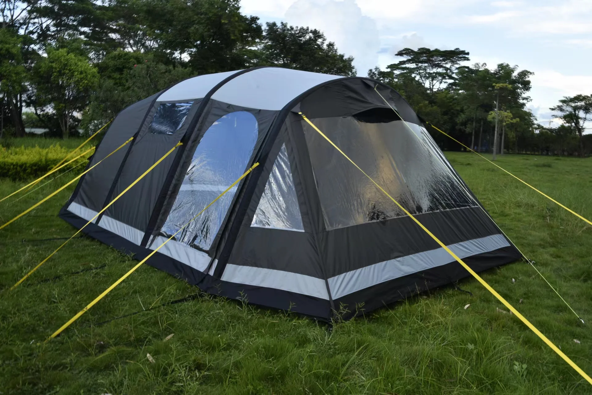 Silverline Inflatable Tent For 4 Person Tent Bedroom With Black Coating