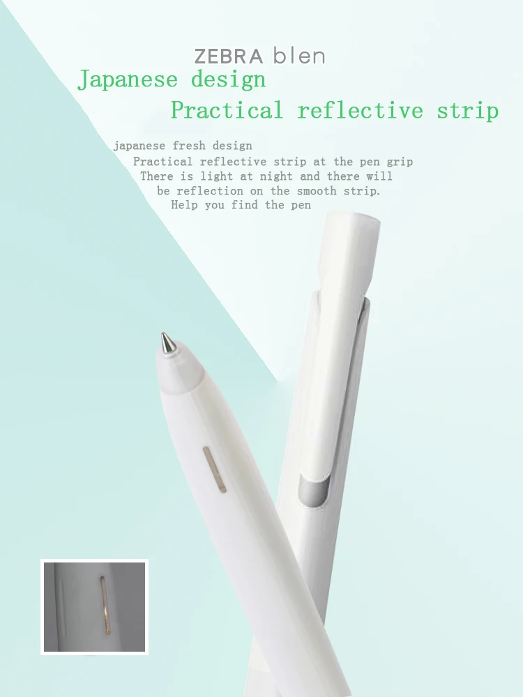 Zebra Plastic Blen Ballpoint Pen 0.5mm 0.7mm Waterproof Lightproof