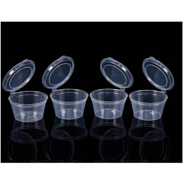 Wholesale Clear Round Pp Disposable Sauce Cup Plastic Cups Dipping