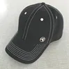 Custom metal logo adjustable baseball cap cotton white thread baseball cap hats golf embroidery baseball hat