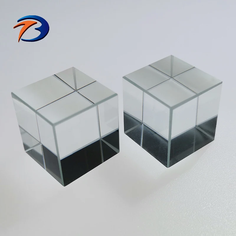 Optical BK7 Fused silica glass PBS beamsplitter cube 50 50 beam splitter beam splitting cube optical glass cube