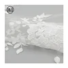 Bulk wholesale custom flower embroidery white wedding decoration fabric