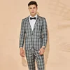 2019 Latticed Read to Ship Formal Men Suits Evening Suits