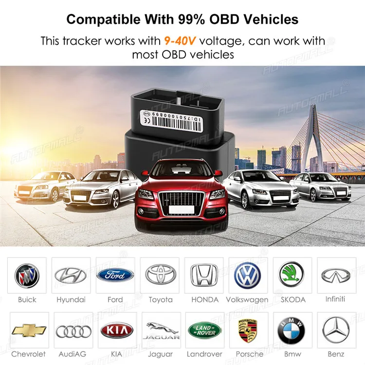 Obd Car Gps Tracker Mini Obd2 Tracking Device Mv33 Free Micodus Real