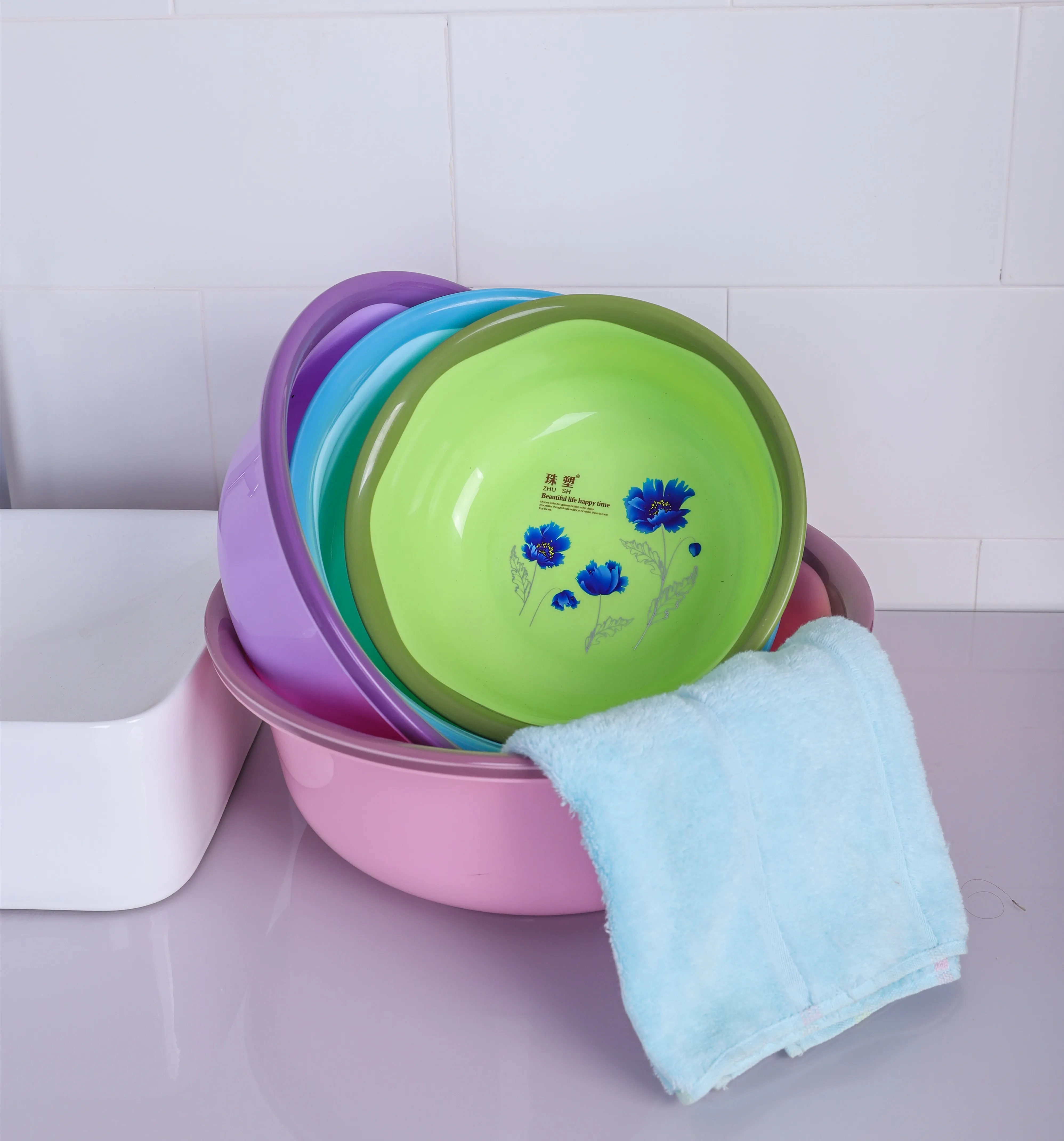 Small Kitchen Round Basin Toilet Hand Foot Washing Plastic Basin Buy