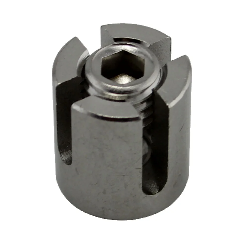 Stainless Steel Adjustable Cucumber Trellises Wire Rope Cross Clip