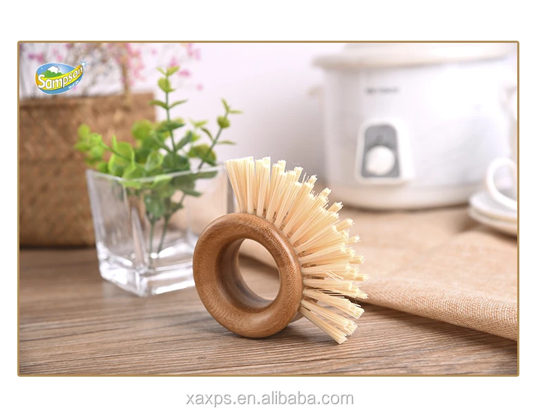 Natural Bamboo Kitchen Vegetable Scrubber Cleaning Brush For Kitchenware Use Buy Bamboo