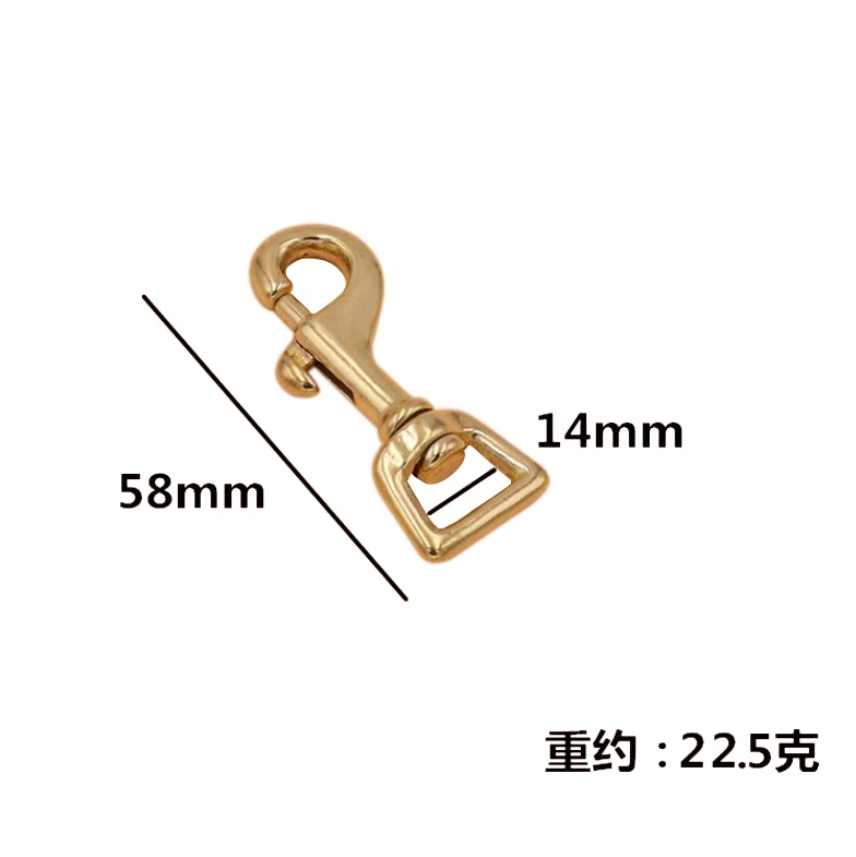 BT-B03 Clips Straps Carabiner High Polish Lock Antique 20mm Brass Swivel Snap Brass Wallet Hooks