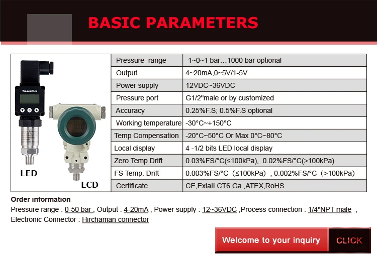 Holykell Industrial Digital Hydraulic Pressure Transmitter Price Buy