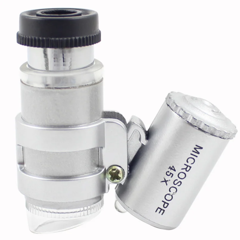 2 LED 45X Mini Adjustable Portable Microscope MG10081-4 
