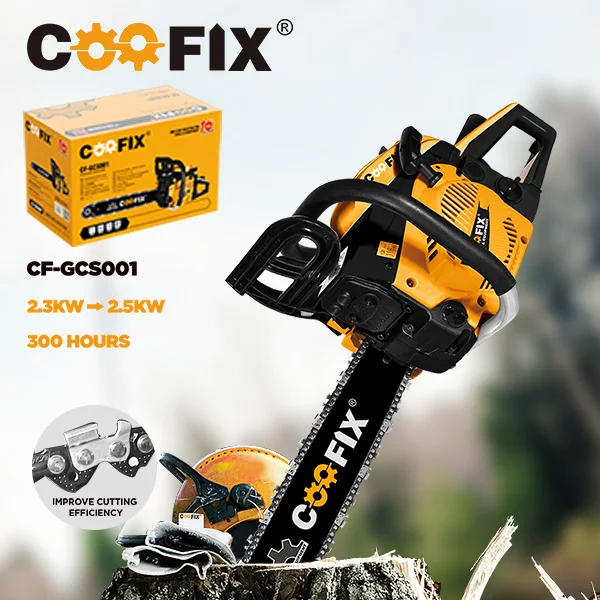 コフコフ品 Coofix 52/58CC Gasoline Chainsaw - Efficient Wood Cutting Machine