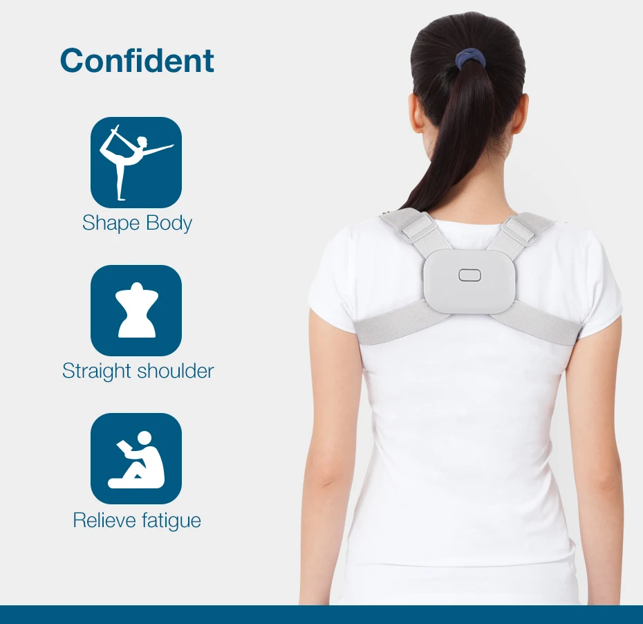 Intelligent Detection Vibration Reminder Electronic New Magnetic Smart Posture Corrector