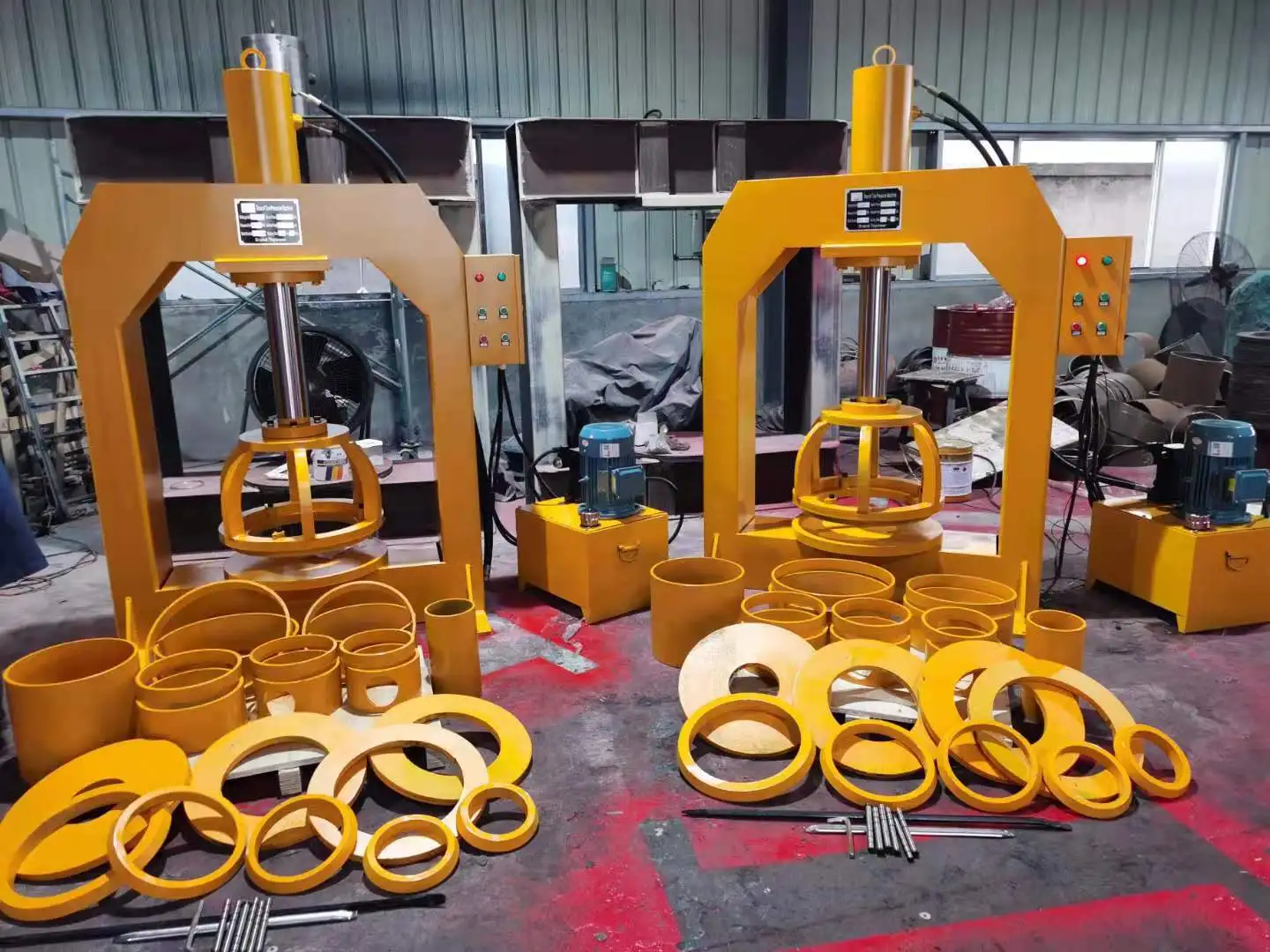 120 Ton Hydraulic forklift solid tire press machine