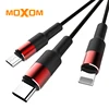 MOXOM Universal Multi USB Charger Cable 3 In 1 USB Cable Multi For Phone