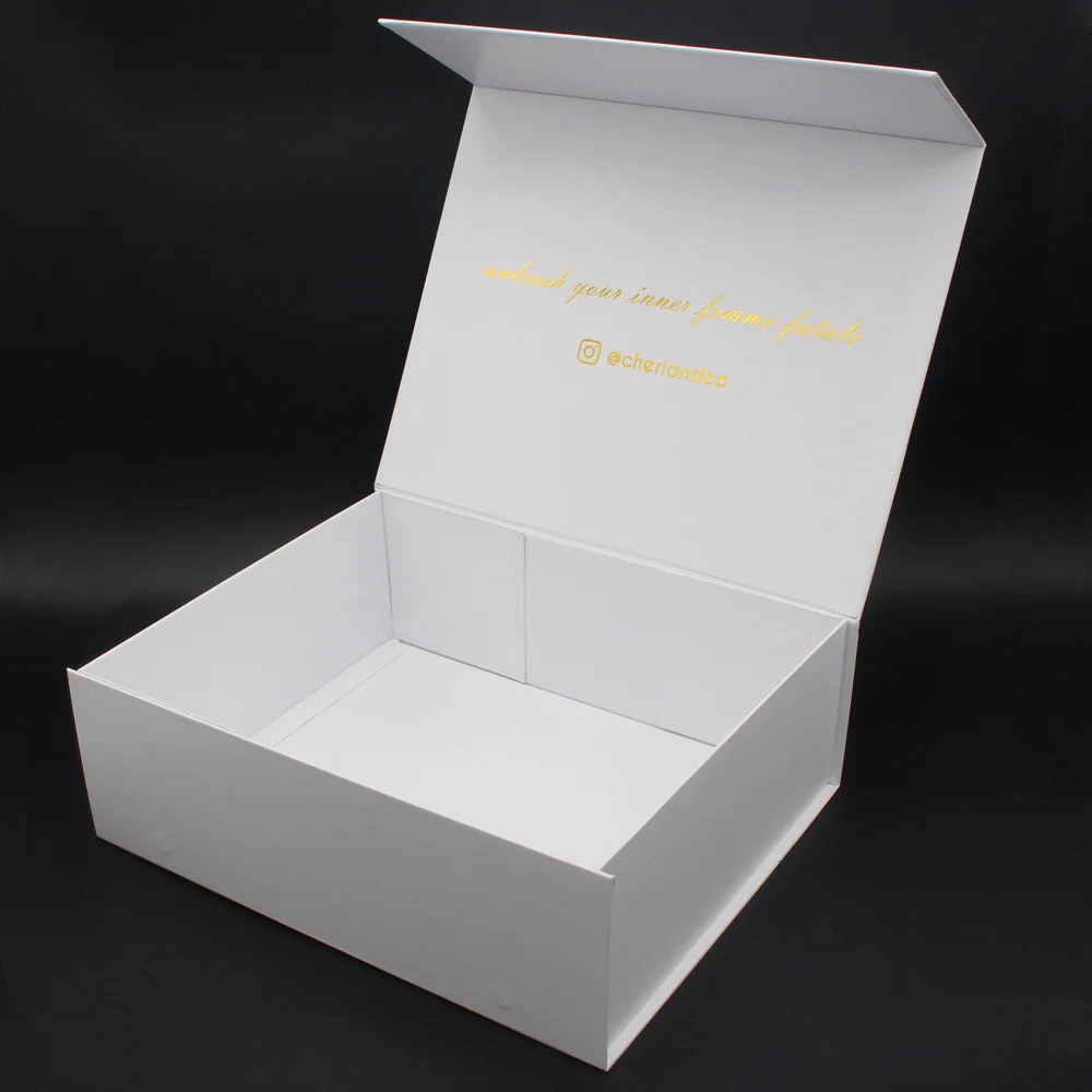 Luxury Custom Branded Paper Dress Packing Gift Box For Evening Dress