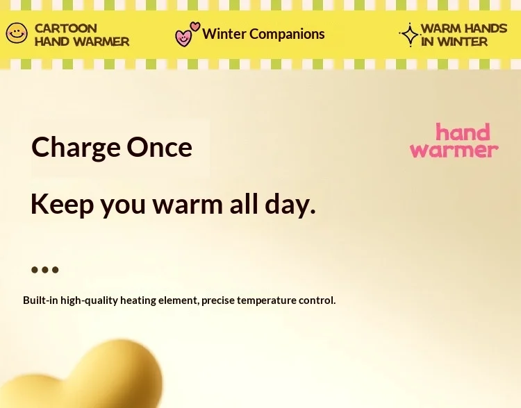 Hand Warmer, Portable, Plush Fabric, 993 - detail 24