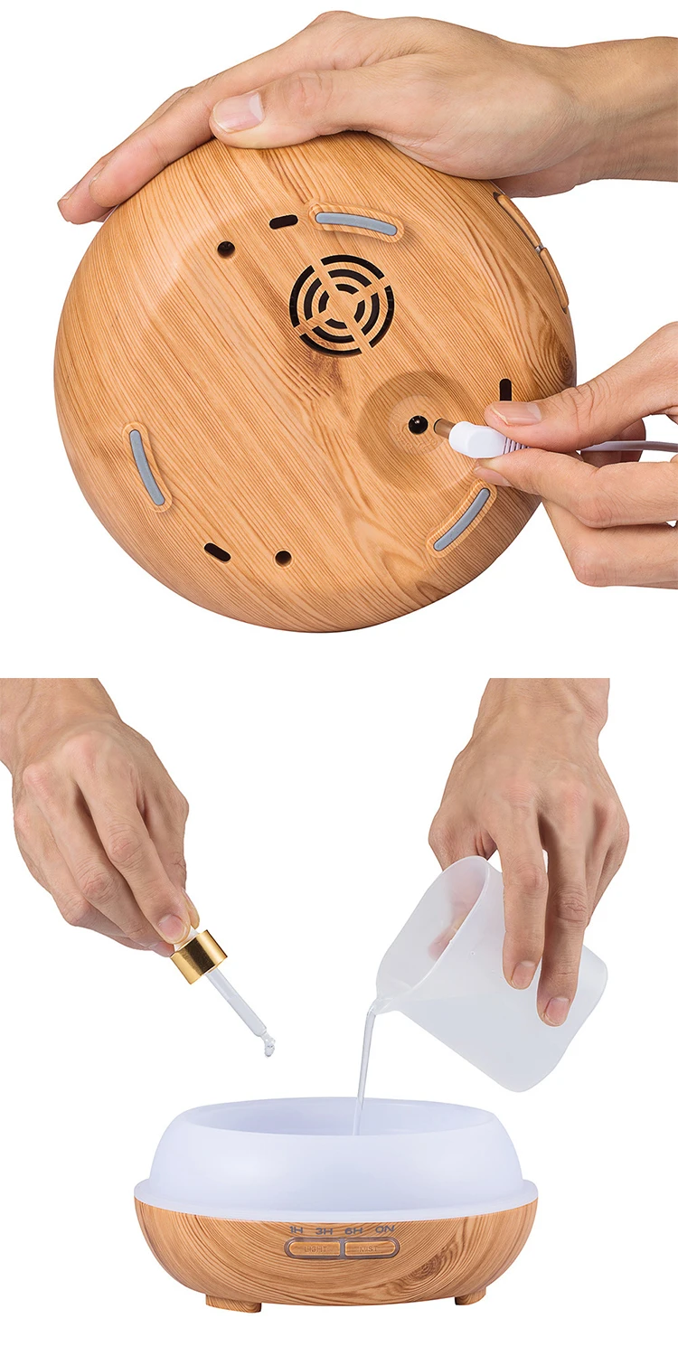 7 Colors LED Light Aroma Diffuser 300ML Aromatherapy Cool Mist Air Humidifier