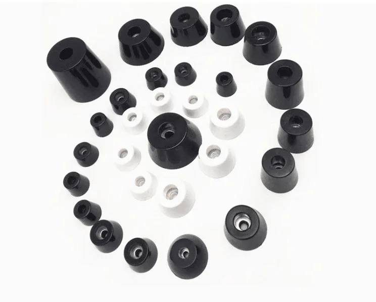 Planche à Découper En Silicone Caoutchouc Avec Pare-chocs Pieds - Noir/marron, Fabriqué Aux USA