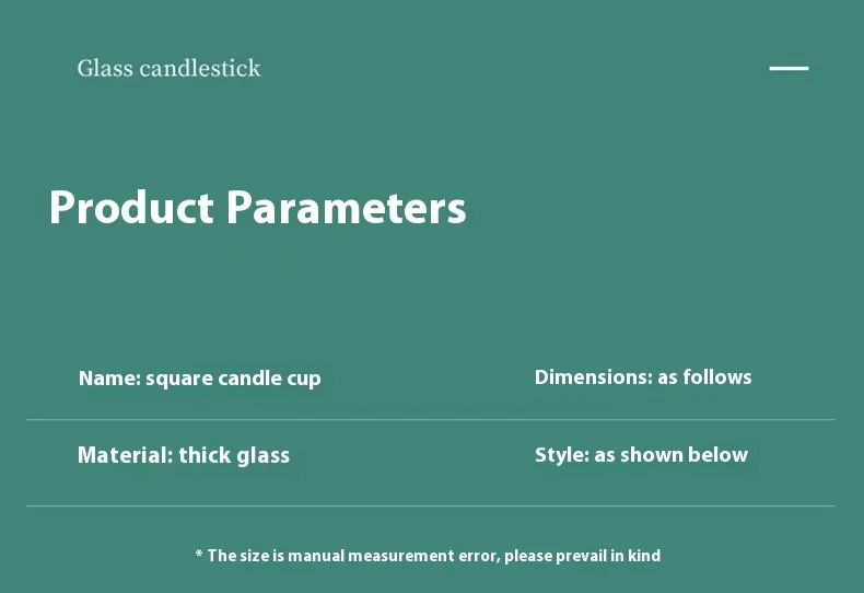 product luxurious empty square glass candle jars with wood lid printed for decorative use-5