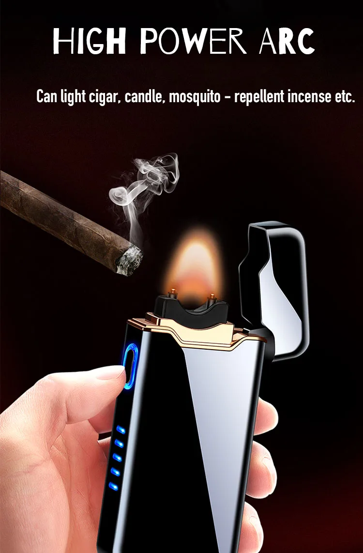 Powerful Flameless Usb Plasma Rechargeable Electric Arc Spark Original