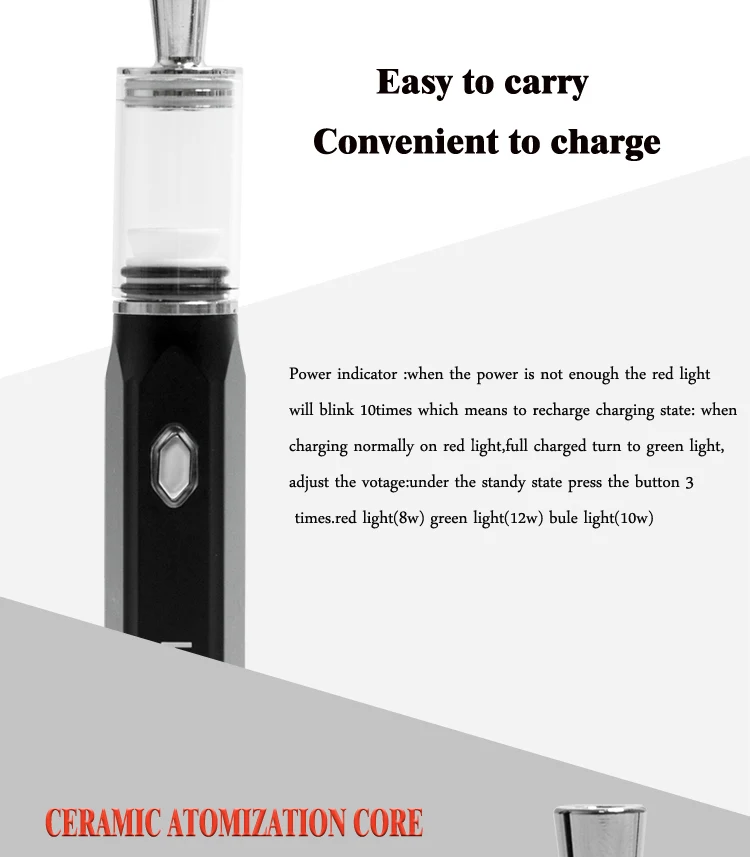 Kanboro Sego Wax Kit with Ceramic Coil Glass Chamber Dabber Concentrate Oil Electric Dab Rig Kit