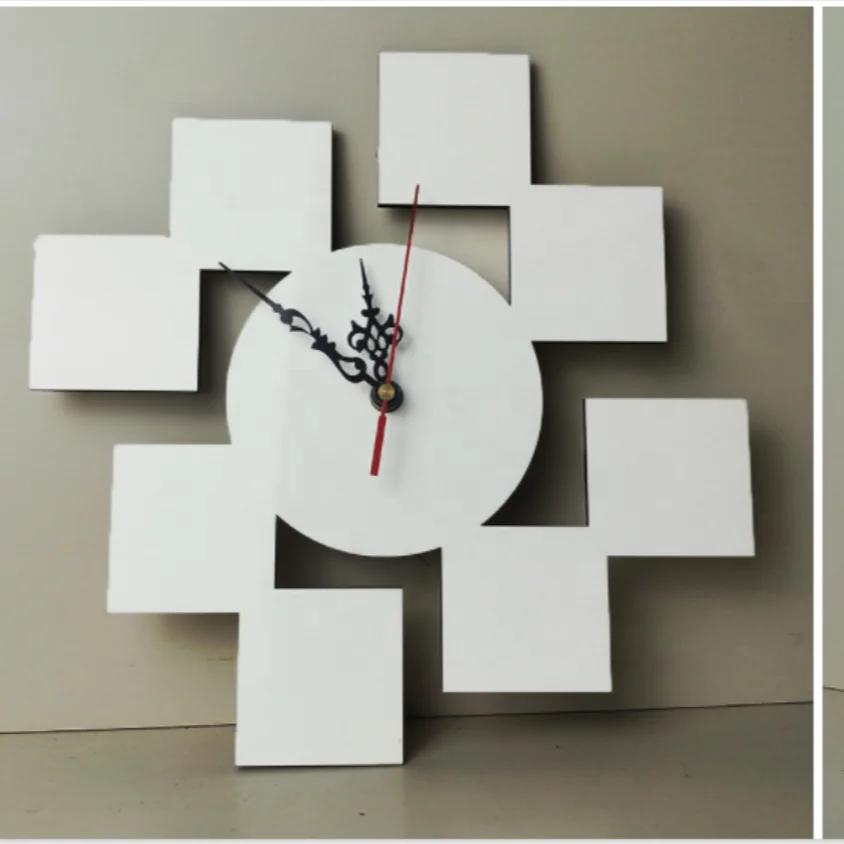 Mdf Custom Wood Sublimation Blanks Wall Clocks For Home Decoration ...