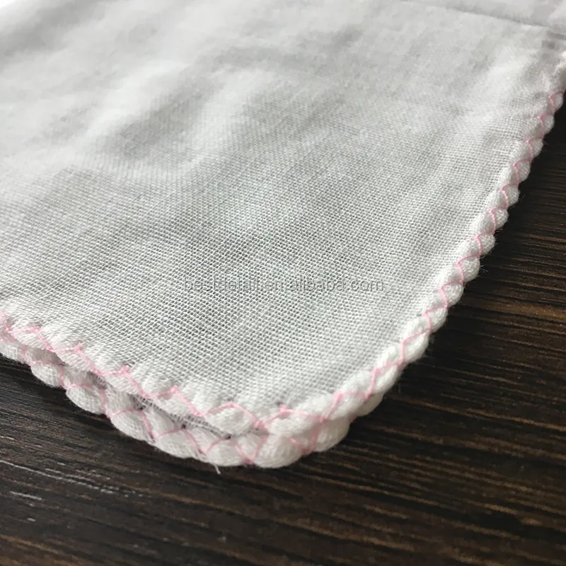 White 30x30cm Natural Cotton Soft Baby Washcloth Removal Polishing
