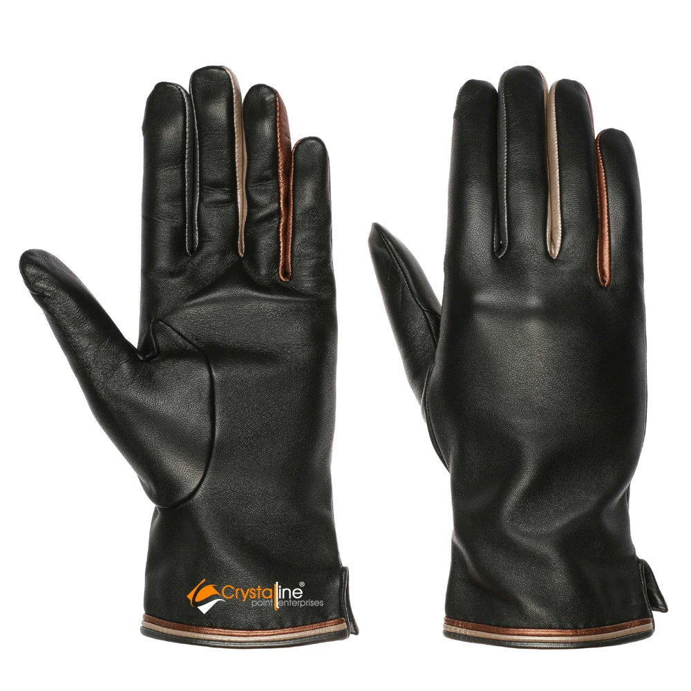 
Women Fashion Long Sleeve Fine Quality Leather Dressing Gloves 