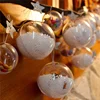 Wholesale Opening Two Part Plastic Big Christmas Balls