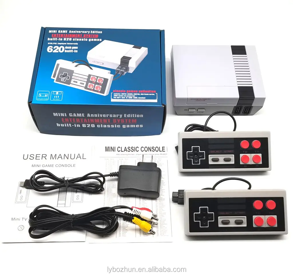 Console Built-in Game Retro Player Classic Tv 620 Video Game Console ...