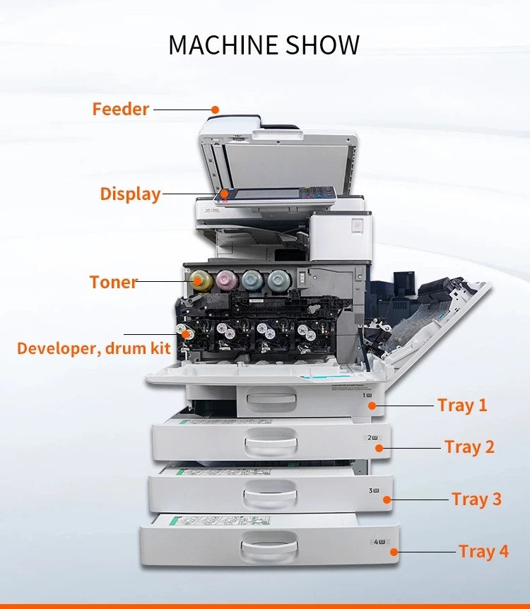 Photocopy Machine Mp C3003 Photocopier Printer Used Ricoh Copier