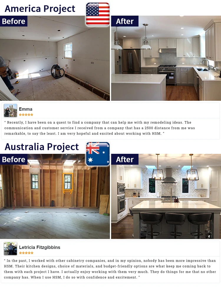 European Style Home Use Black And White Wood Veneer Modern Kitchen Cabinets Design With Island