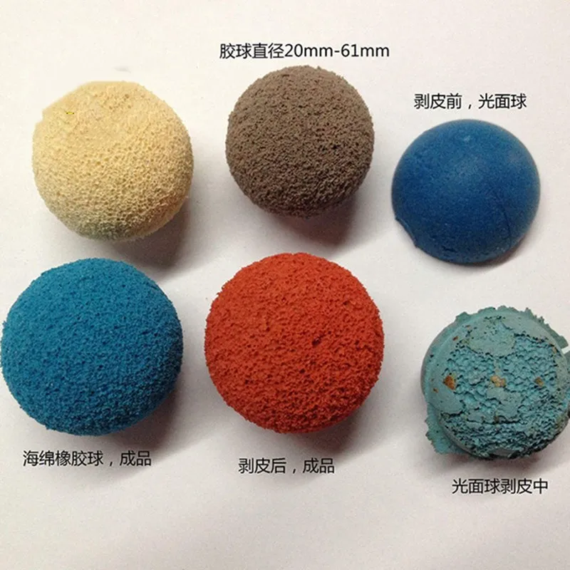 Cleaning Pipeline Cleaning Rubber Sponge Ball For Concrete Pump Spare