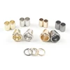 Custom Zinc Alloy Engraved Custom Bell Stopper Metal Drawstring Rope Cord End Lock Stopper