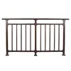 courtyard 5ft antique wrought panels coated border green garden wire mesh iron fence posts