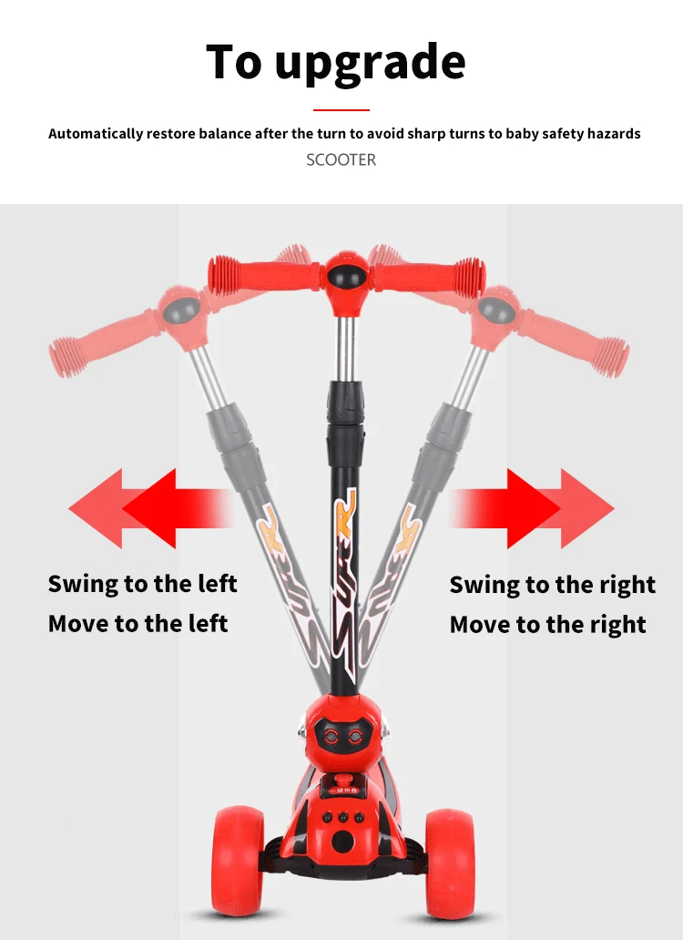 2020 Çocuk Scooter Yedek Parçası Büyük Scooter Bebek Scooter Bebek Kız